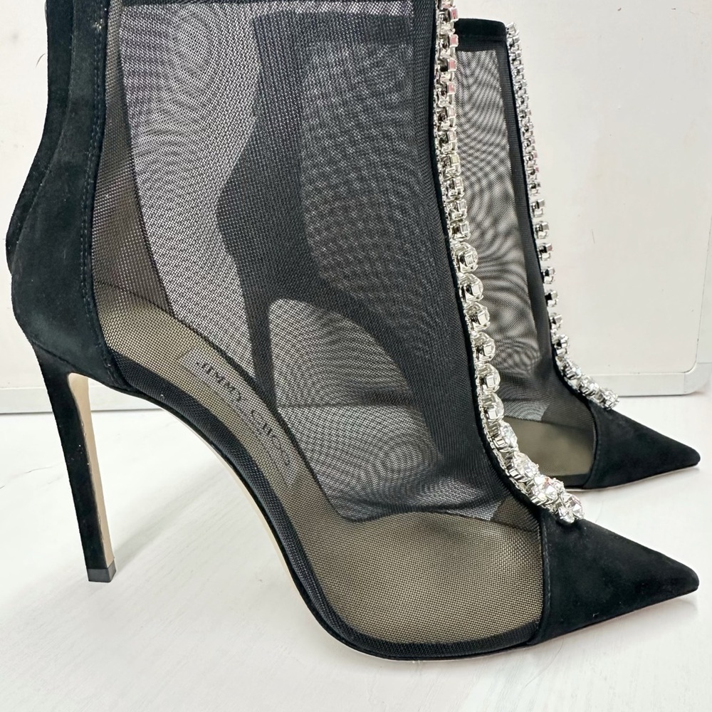 New Statement jimmy choo rhinestone ankle boots size 37 - Picture 2 of 3